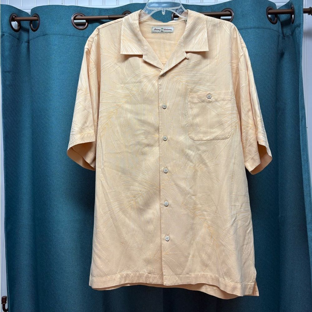 Tommy Bahama Silk Blend Yellow Button Down Size L